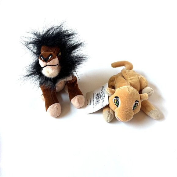 Disney Store 8" Mini Bean Bag Plush Lot Rafiki Timon Scar Pumbaa Nala Exclusive - Picture 15 of 16